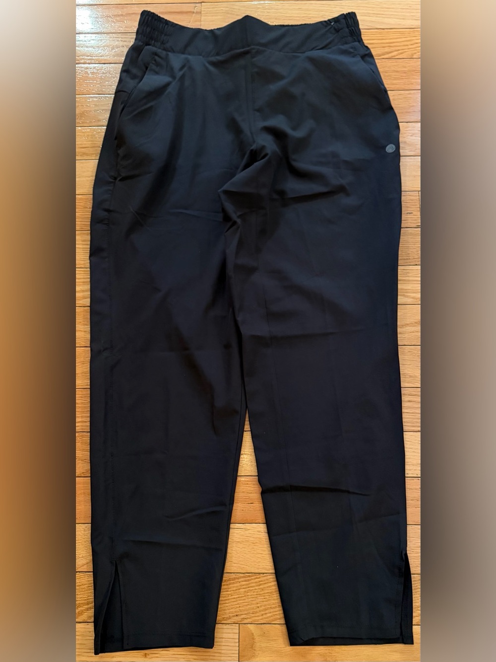 Apana Black Pants Elastic Waist Zip Pockets Lightweight Women’s Small